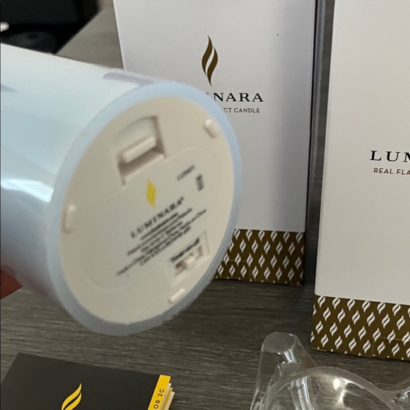 Luminara Blue Flameless Candle - Picture 2 of 3